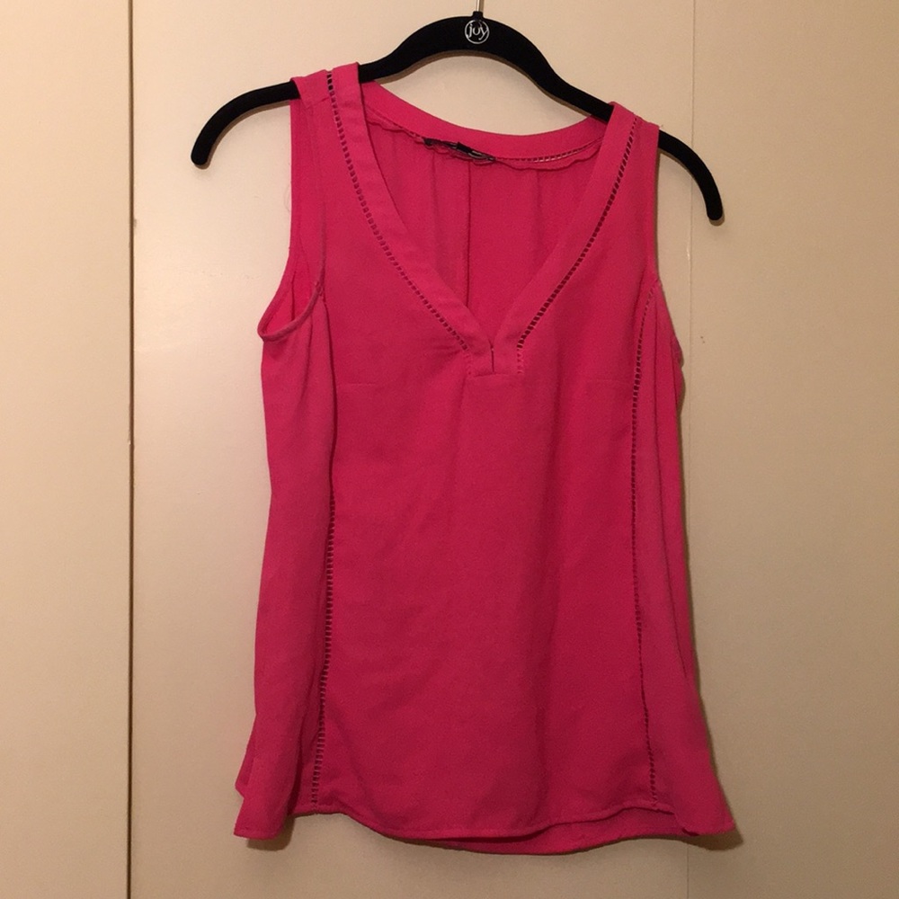 Nanette Lepore Hot Pink Silky Tank